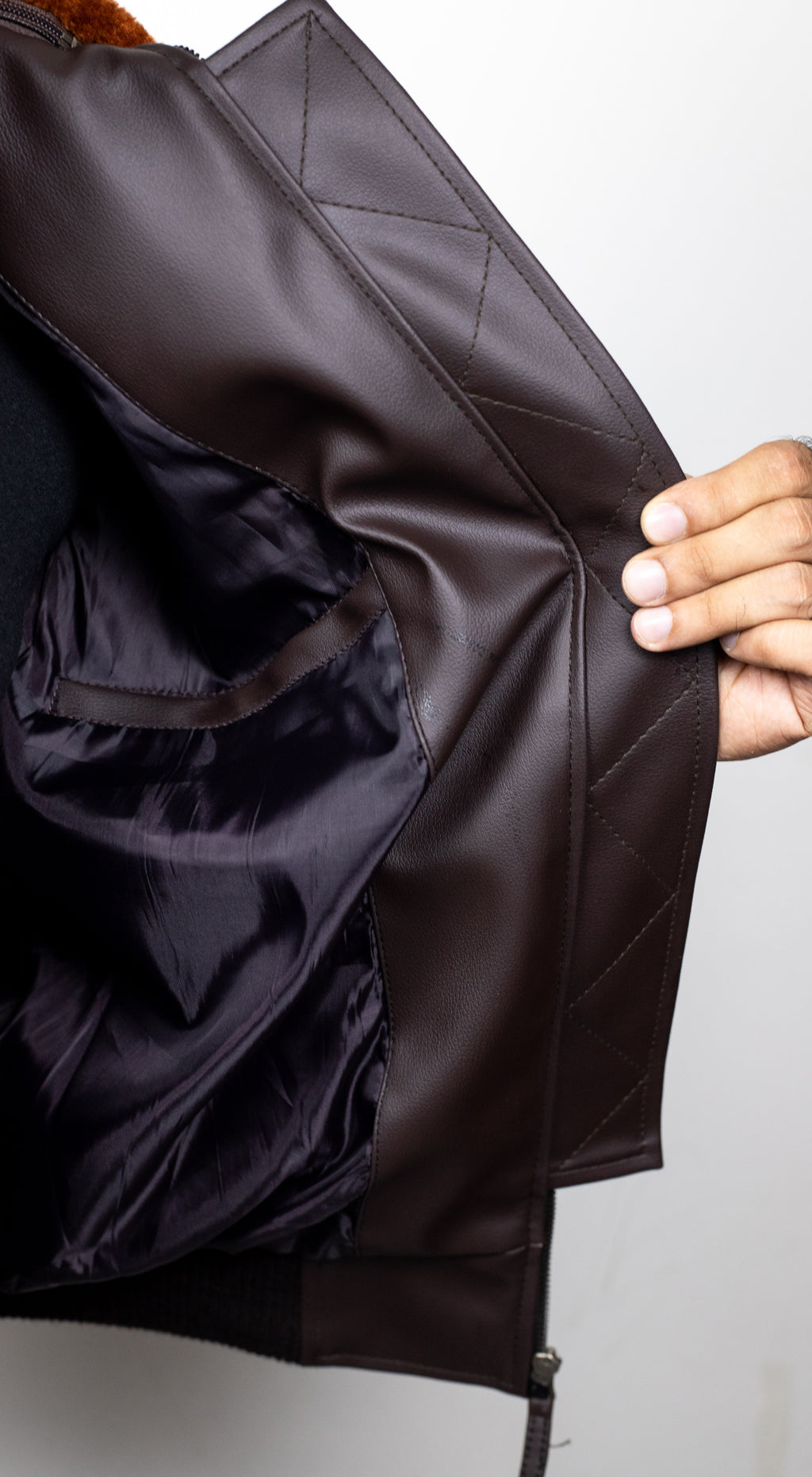 Leather Bomber Jacket