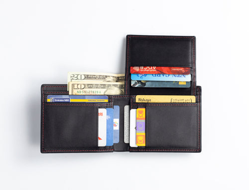 Bankroll Wallet – Men’s Black Leather Edition